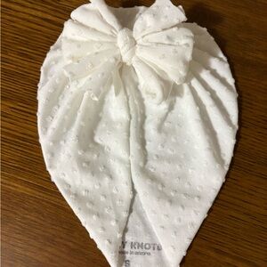 Bunny Knots Swiss Dot Baby Turban